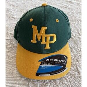 Champro Pennant Snapback HC4 Cap MP Embroider Green Yellow Mid Profile M-XL NEW